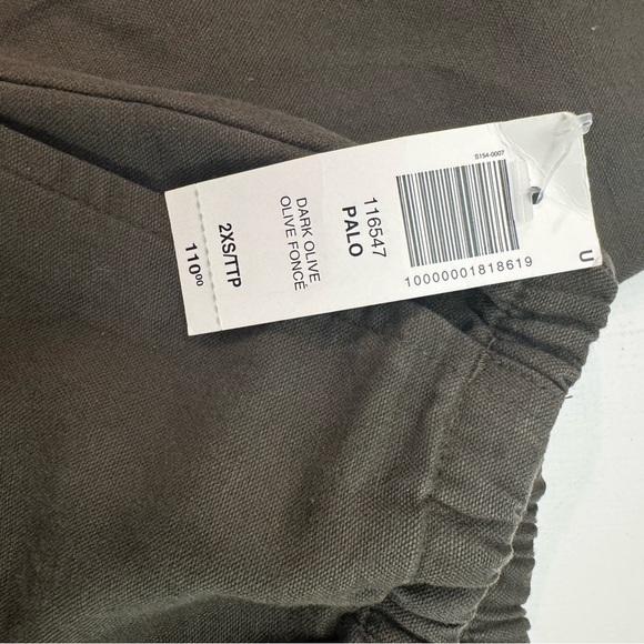 Aritzia Palo Olive Green Women's Wide-Leg Pants - Picture 3 of 5